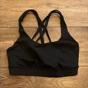 Lululemon Black Strappy Sports Bra